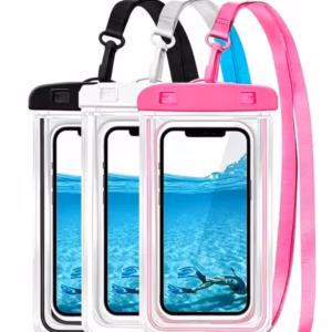 ซองกันน้ำ PVC พร้อมเชือกคล้อง, เคสโทรศัพท์กันน้ำสำหรับว่ายน้ำชายหาดกลางแจ้ง ดำน้ำ เหมาะสำหรับโรงเรียน, สำนักงาน, บ้าน, การเดินทาง กระเป๋าโทรศัพท์กันน้ำแบบเป่าลมนี้ใช้การออกแบบ 3 มิติ, ฝาครอบป้องกันแบบปิดผนึก, ถุงแห้งพลาสติกใสพร้อมสายคล้องคอ, เหมาะสำหรับชายหาด, ล่องเรือและการเดินทาง, เหมาะสำหรับกระเป๋ากีฬาสำหรับสมาร์ทโฟน, การเดินทางในวันหยุด, กระเป๋าว่ายน้ำฤดูร้อน  คละสี