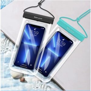 พร้อมส่ง กันน้ำ100% ซองกันน้ำโทรศัพท์สัมผัสง่าย แบบหนา งานดี ถ่ายรูปชัด สายปรับได้ คละสี