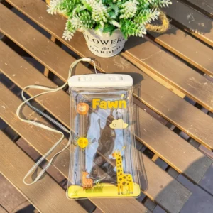 💧พร้อมส่งในไทย💧 ซองกันน้ำลายการ์ตูนยีราฟ มีสายคล้อง จุของได้เยอะ กันน้ำได้ดี มี8ลายให้เลือก